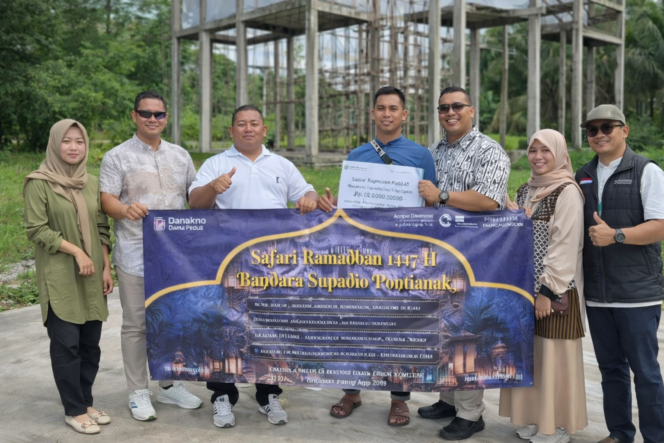 
 Penyerahan Bantuan Safari Ramadan 1447 H Bandara Supadio di Kubu Raya Pontianak