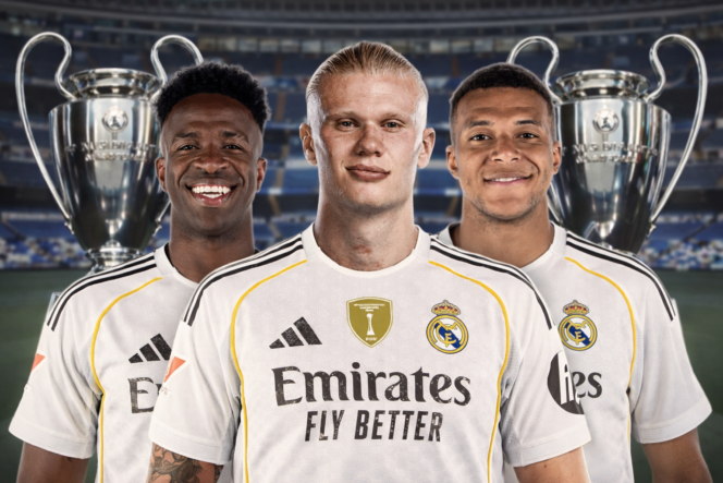 
 Real Madrid Dibayangi Trio Maut, Mbappe Vinicius & Haaland