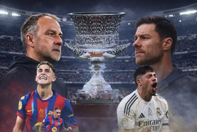 
 Final Supercopa De Espana, Duel Harga Diri Real Madrid vs Barcelona