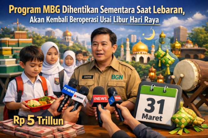
 Program MBG Diliburkan Sementara, Penyaluran Diaktifkan Usai Hari Raya