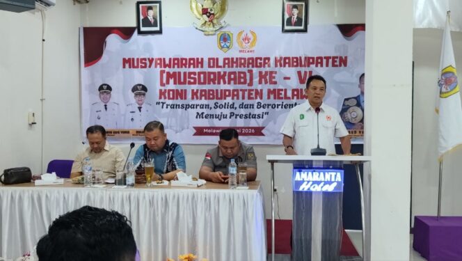 
 Membuka Periode Baru Manajemen Olahraga, KONI Kalbar Hadiri Musorkab KONI Melawi