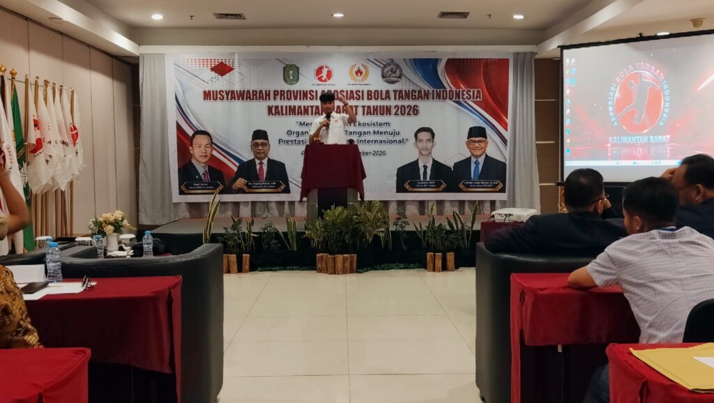 Sambutan Bid. MSD KONI Kalbar, Soultan A. Zulkarnain, menyampaikan pesan Ketum Daud Yordan