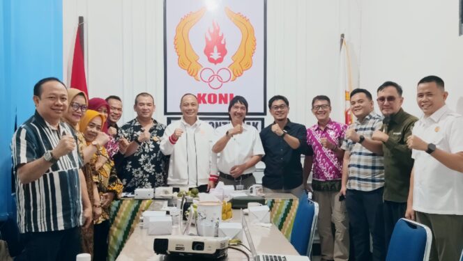 
 Kunjungan Ketua PB Porprov XIV Ke KONI Pontianak, Satukan Visi Sukseskan Pesta Olahraga Kalbar
